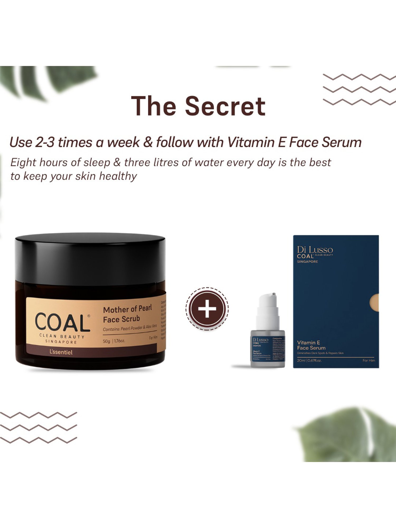 COAL Clean Beauty Mother of Pearl Face Scrub for Men - 50 gm