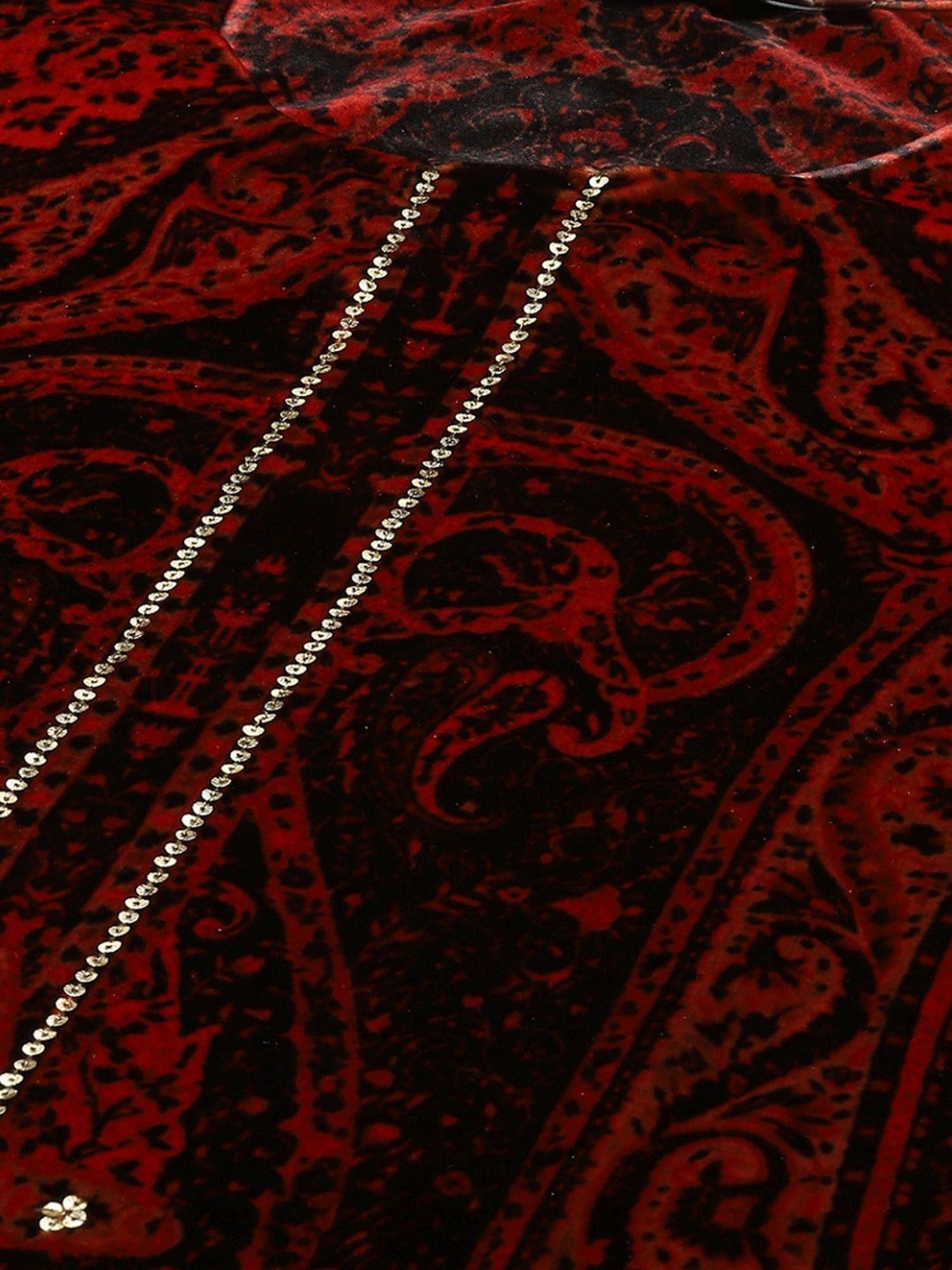 Biba Orange Printed Kurta Pant Set