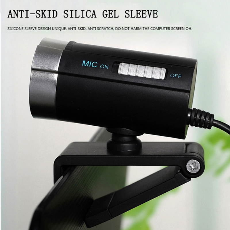 A20 USB Webcam 1.3 million HD PC Camera Web Cam 360 Degree MIC Clip-on Night  Vision For Skype Computer Desktop
