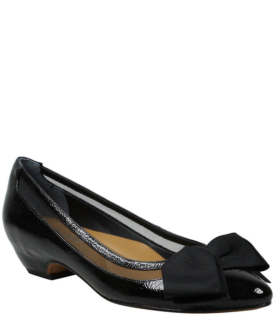 Trotters Kari Pearlized Leather Block-Heel Pumps