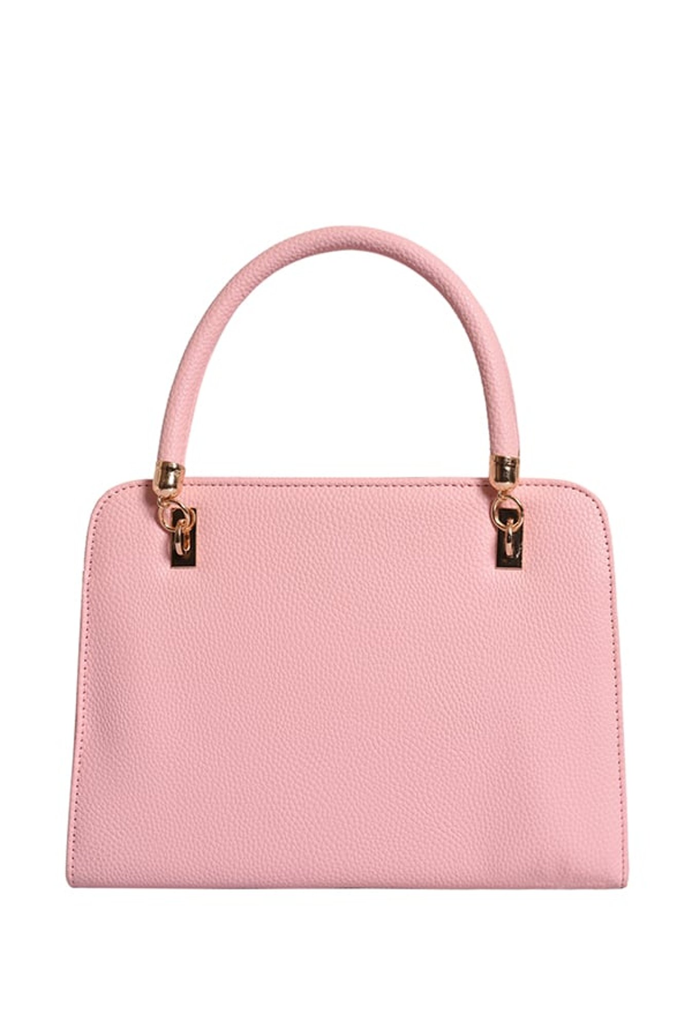Lino Perros Pink Solid Handbag