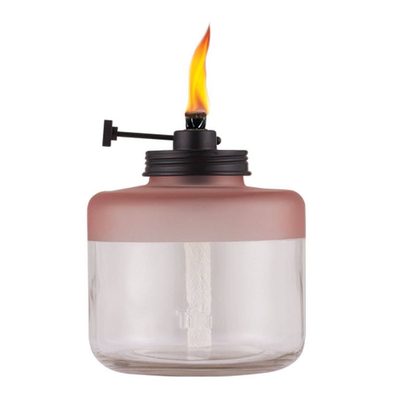 Frosted Glass Tabletop Outdoor Adjustable Flame Torch - TIKI