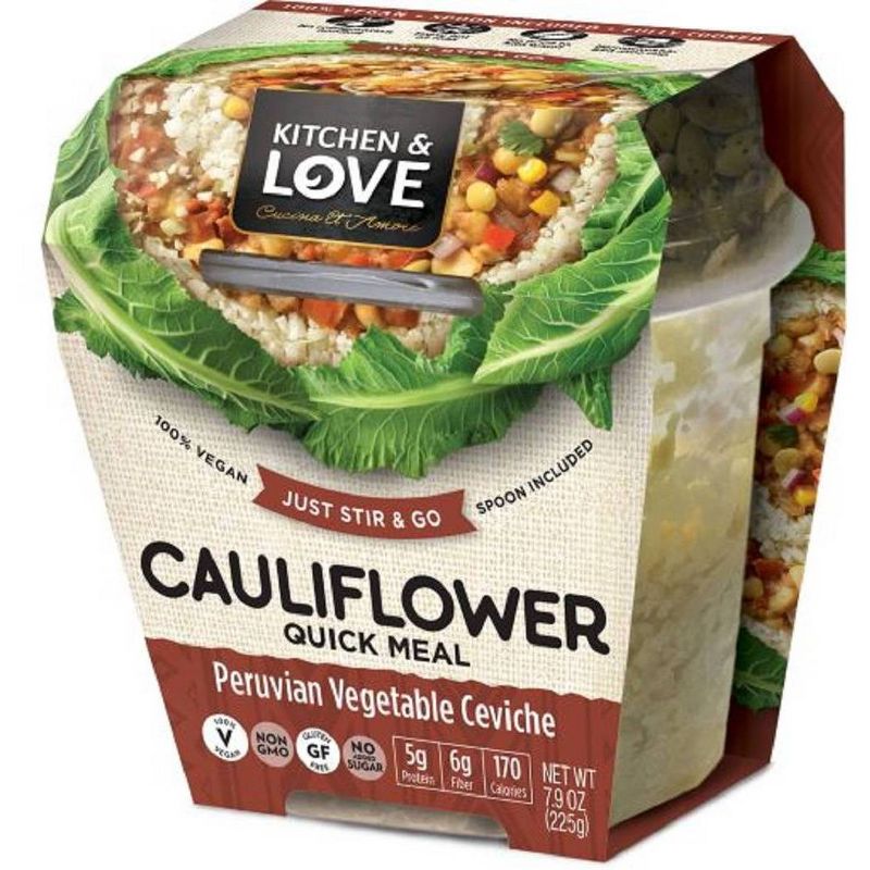 Cucina & Amore Cauliflower Peruvian Vegetable Ceviche Quick Meal - 7.9oz