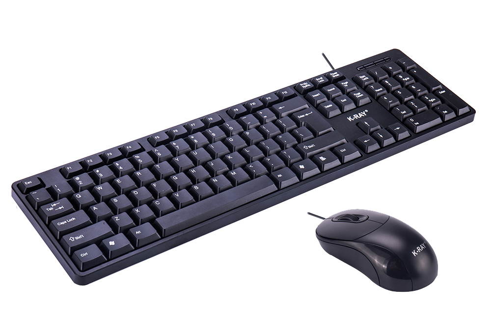 K-RAY KM2000 Office Silence Durable Economic Keyboard Mouse Suit