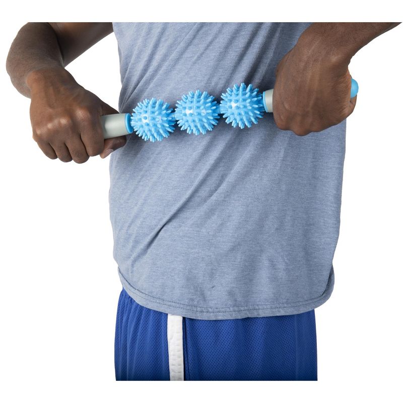 Mind Reader Blue Massager Stick with Textured Balls