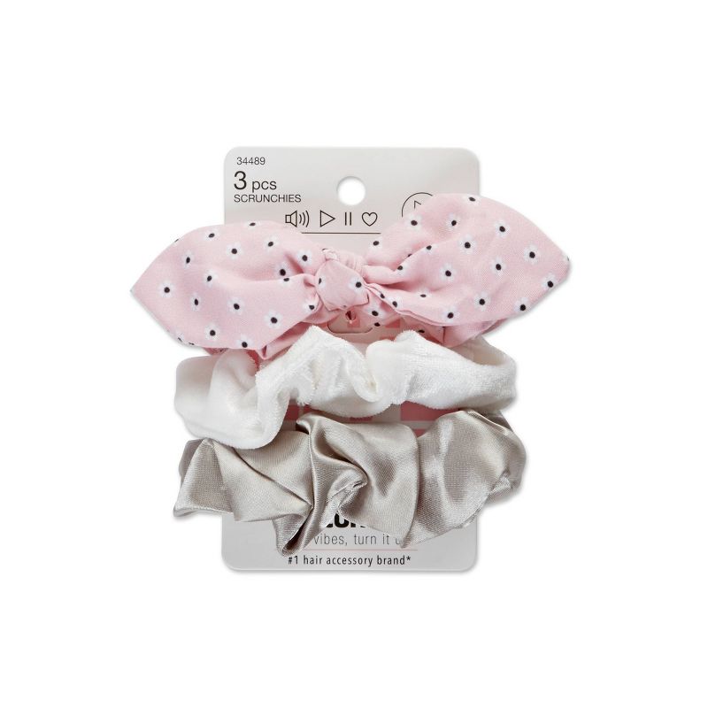 scunci Scrunchies - Purple - 3pk