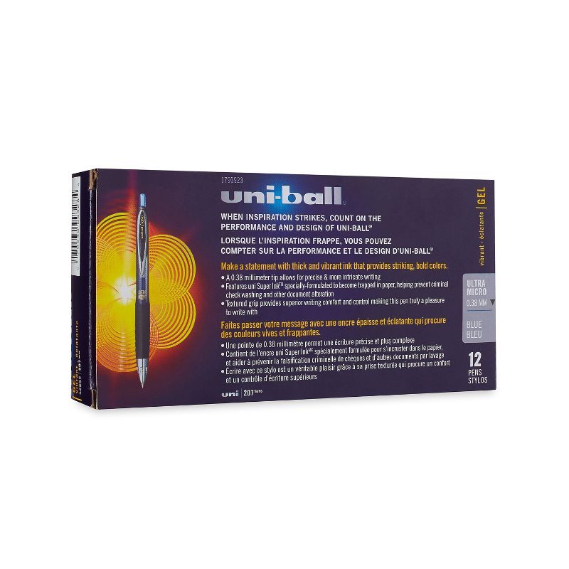 uni-ball 207 Signo Ultra Series .38mm Blue Dozen 1790923