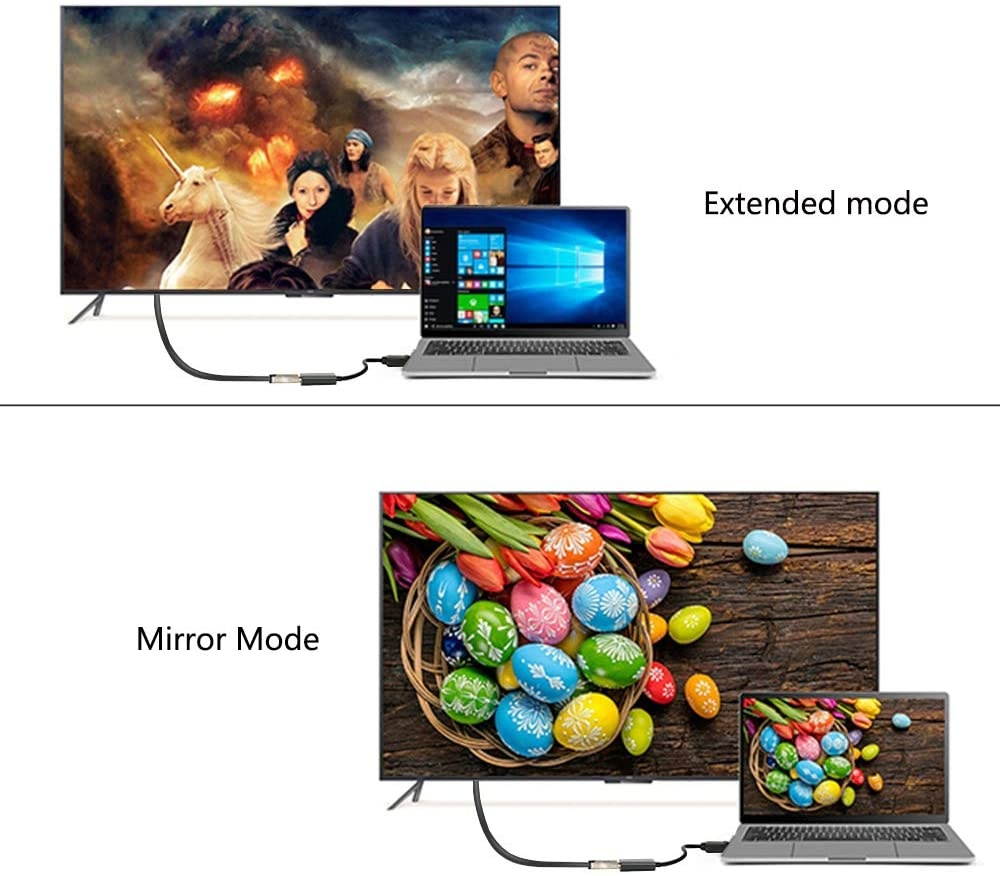 Display Port to HDMI AdapterAnbear Displayport to HDMI Adapter Cable(Male to Female) for DisplayPort Enabled Desktops and Laptops to Connect to HDMI Displays Adapter