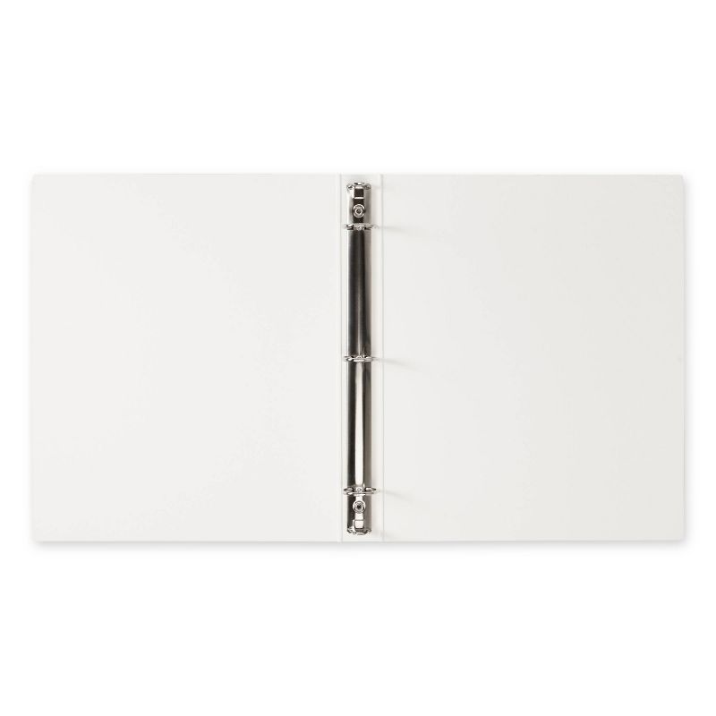 1" 200 sheet Round Ring Binder Gray - Good Office Day