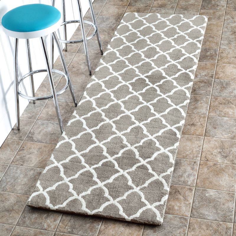 Sterling Gray Solid Loomed Runner - (2'6"x6') - nuLOOM