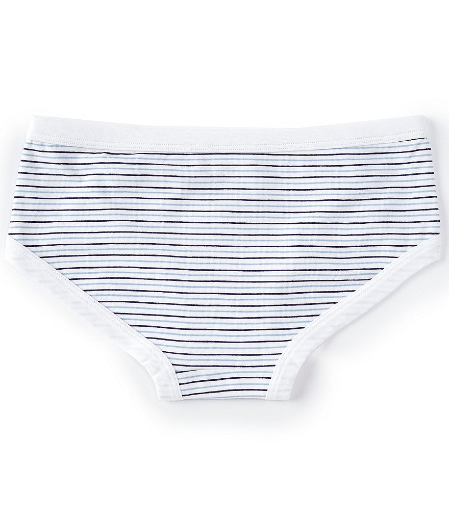 Copper Key Big Girls 6-16 Line-Print Hipster Panties
