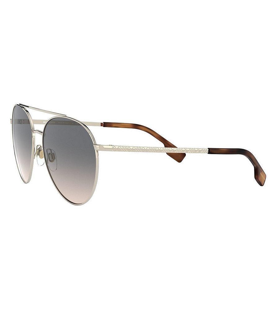 Burberry Top Bar Detail Round Frame 59mm Sunglasses