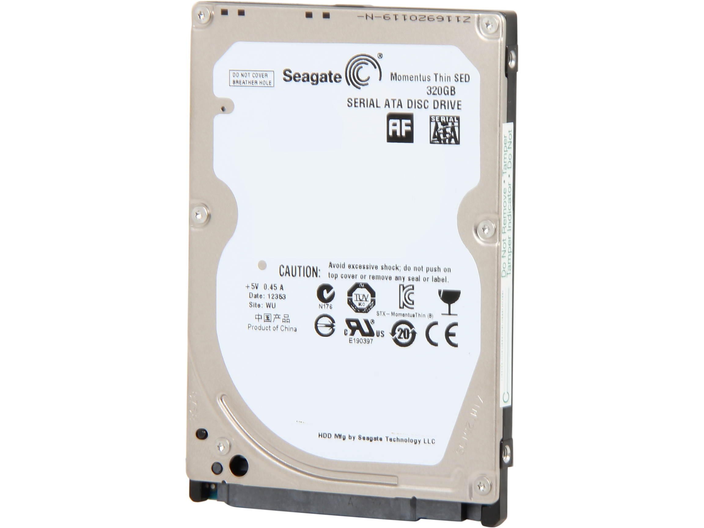Seagate Momentus Thin ST320LT009 320GB 7200 RPM 16MB Cache SATA 3.0Gb/s 2.5" Internal Notebook Hard Drive Bare Drive