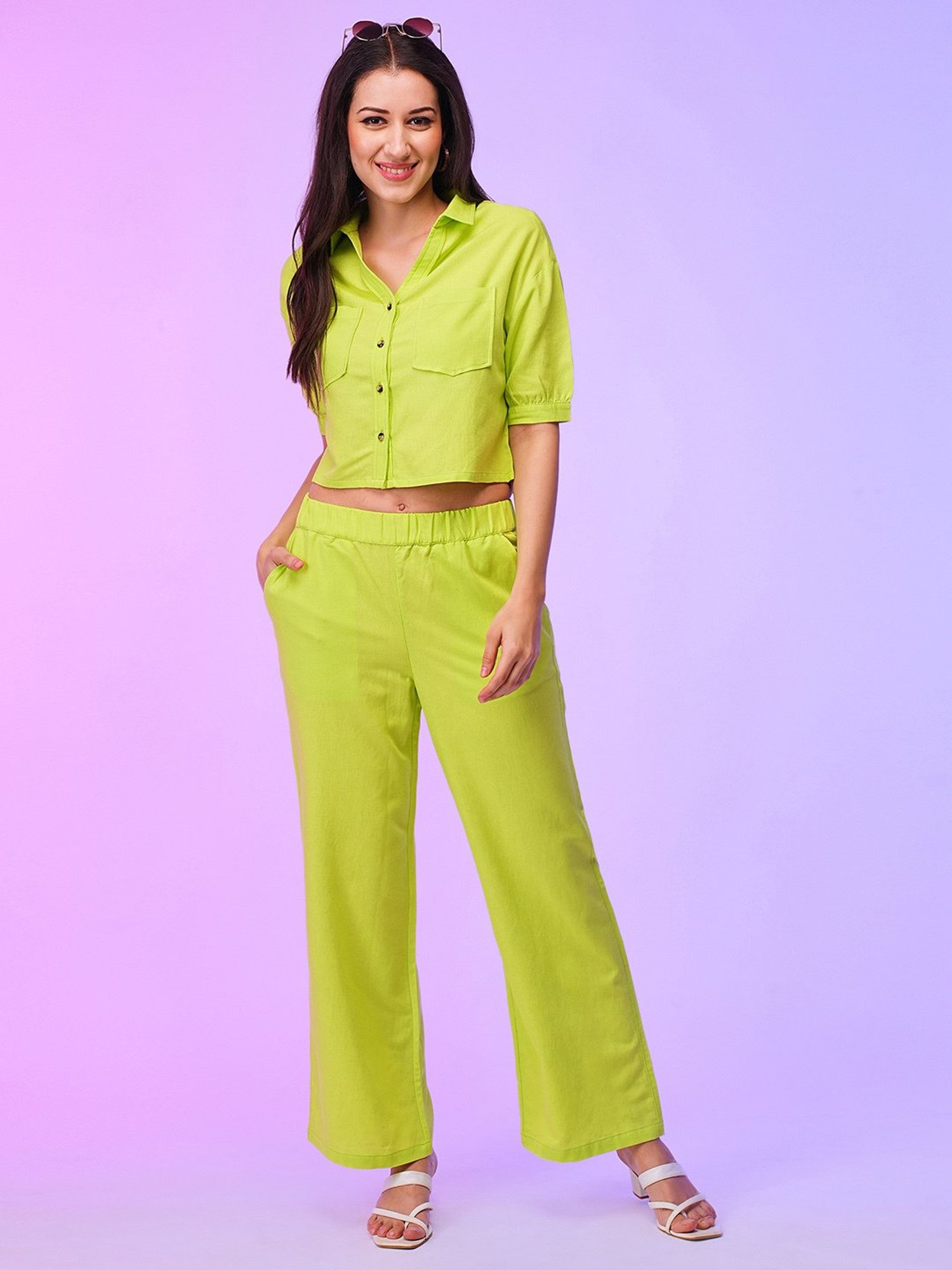 Globus Lime Green Maxi Co-Ord Set