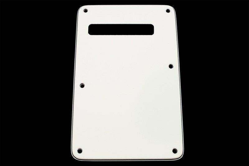 NEW - Modern Style Guitar Tremolo Spring Cover, 1 Slot Hole, 3-Ply - WHITE