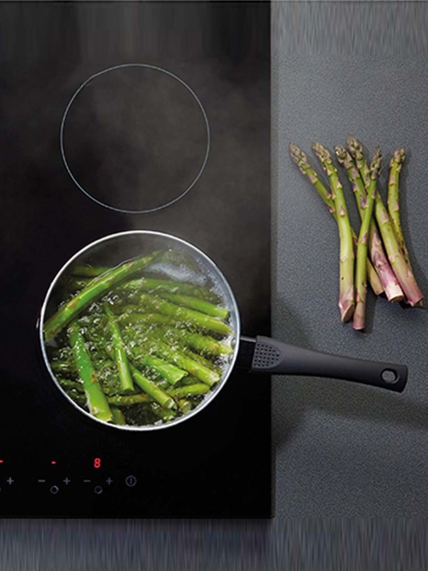 MasterClass Black Medium Aluminium Sauce Pan - 18 cm