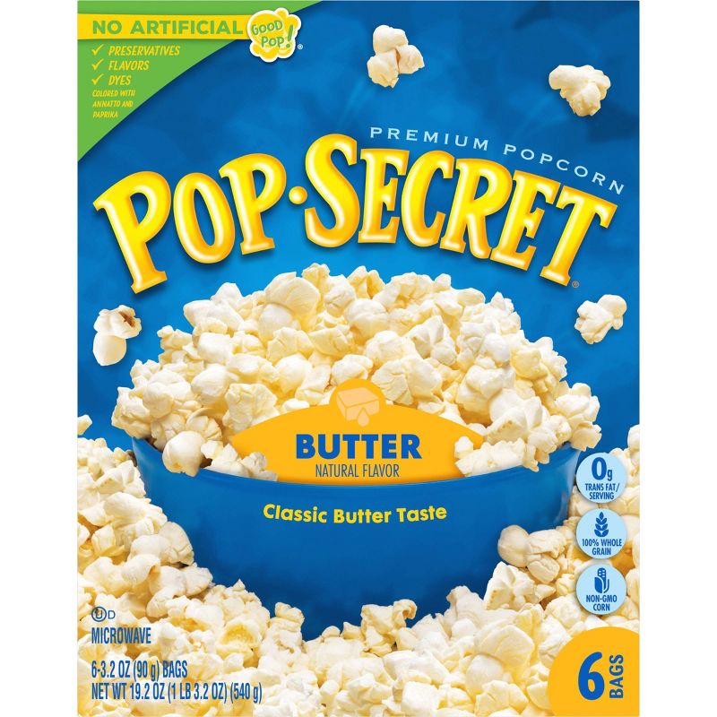 Pop Secret Butter Microwave Popcorn - 6ct