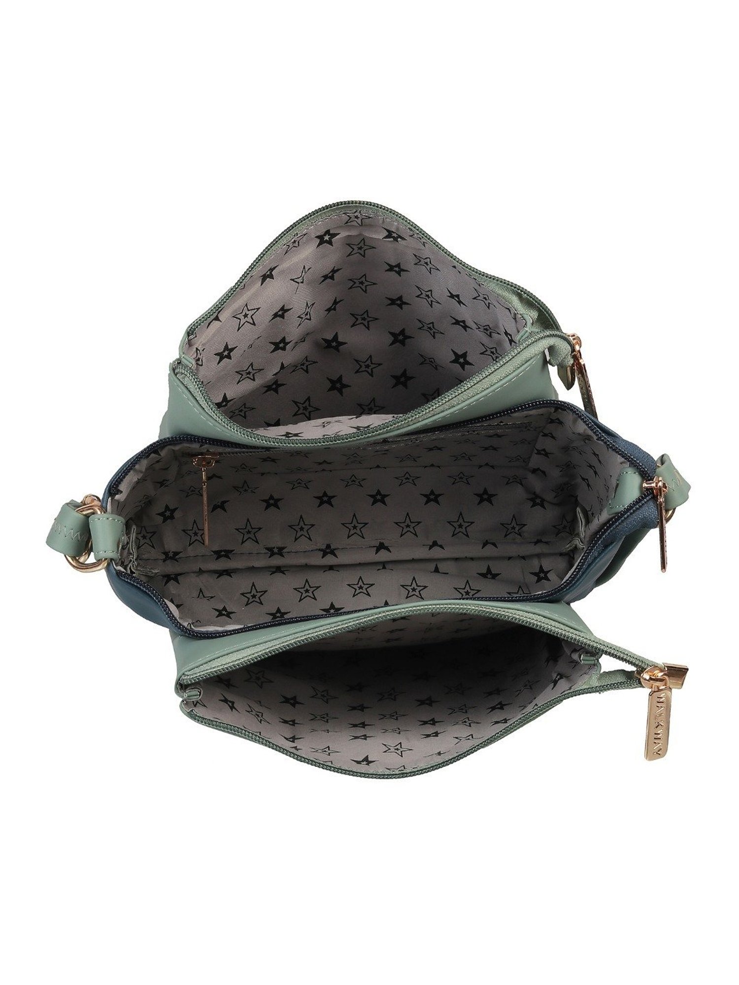 Walkway Green Medium Cross Body Bag