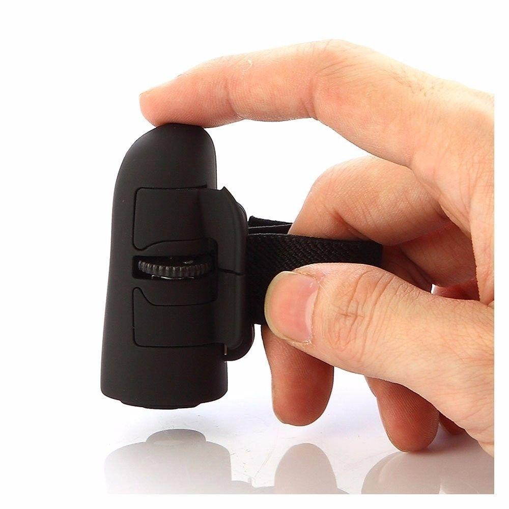 Mini Finger Mouse Wireless USB Optical Lazy Ring Mouse Mice for Laptop PC