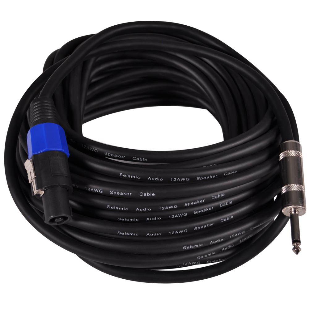 Seismic Audio 50 Foot 12 Gauge Speakon to 1/4" Pro Audio Speaker Cable - 50'