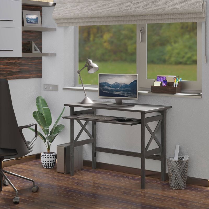 Xander Foldable Desk Oyster Gray - Winsome
