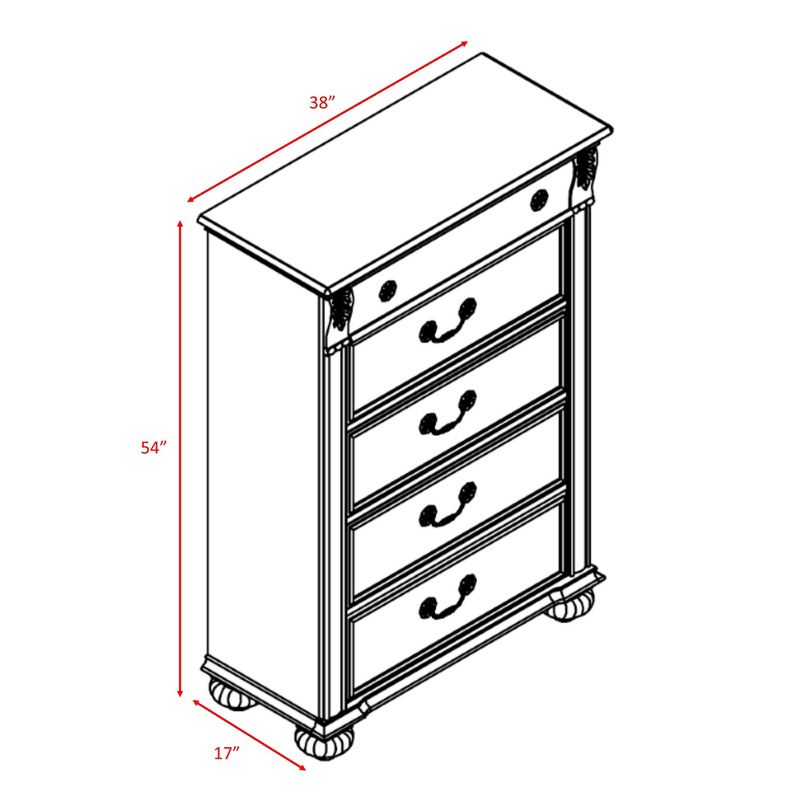 3pc Queen Barrow Poster Bedroom Set Oak - Picket House Furnishings