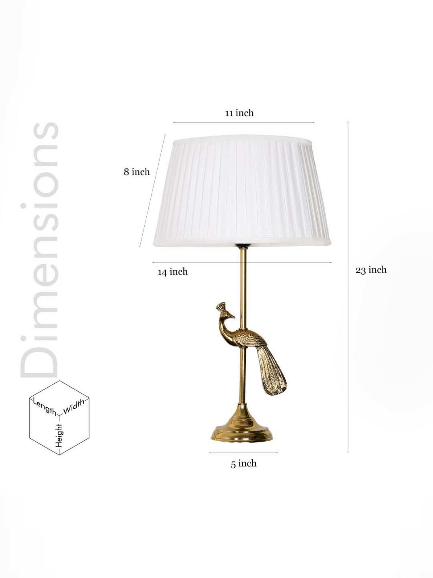 Kapoor E Illuminations Green Study Table Lamp - Set of 1