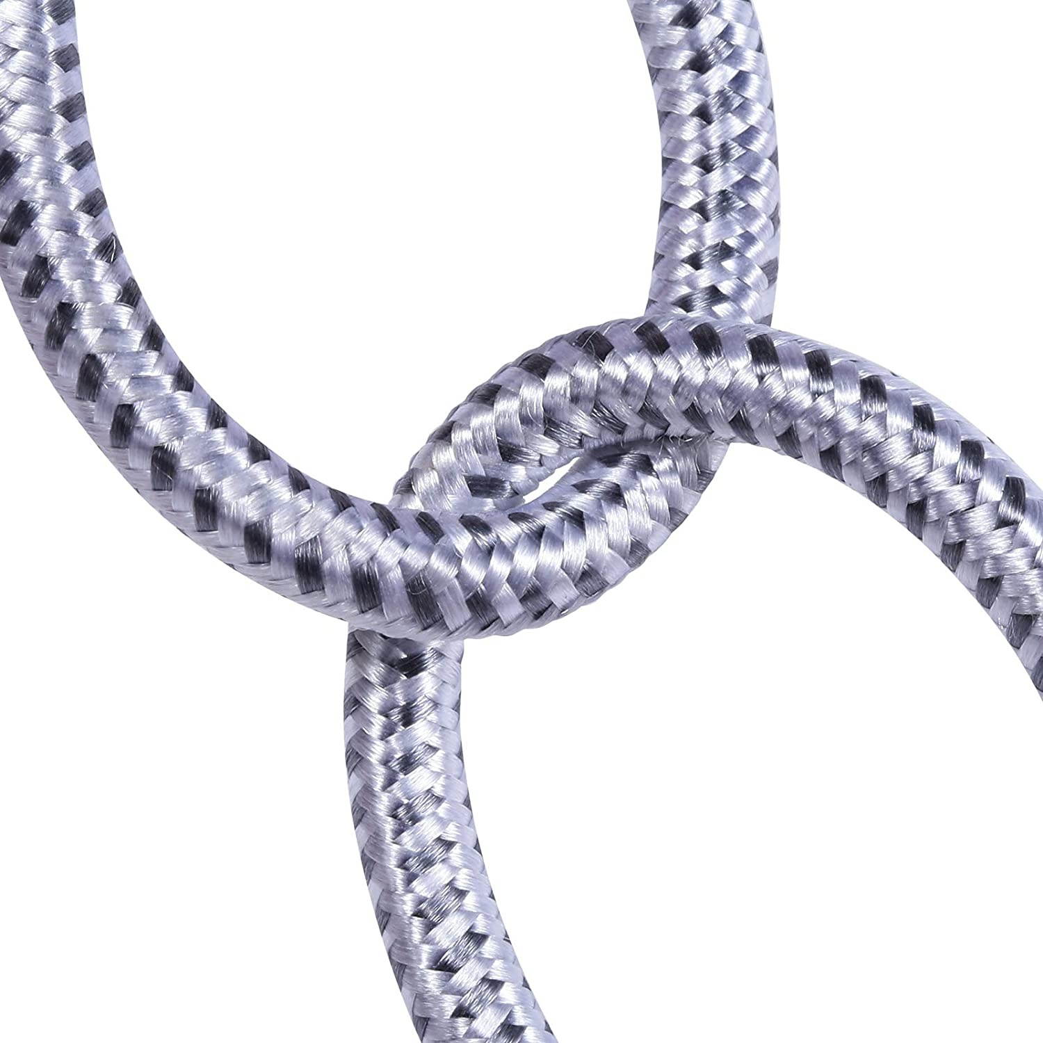 Mini Displayport to Displayport Cable JUSTITUDE 8K DP Cable Nylon Braided High Speed DisplayPort to Mini DisplayPort Cable Supports 8K@60Hz 5K@60HZ 4K Compatible Mini DP Cable(DP-DP MINI/6.6ft White)