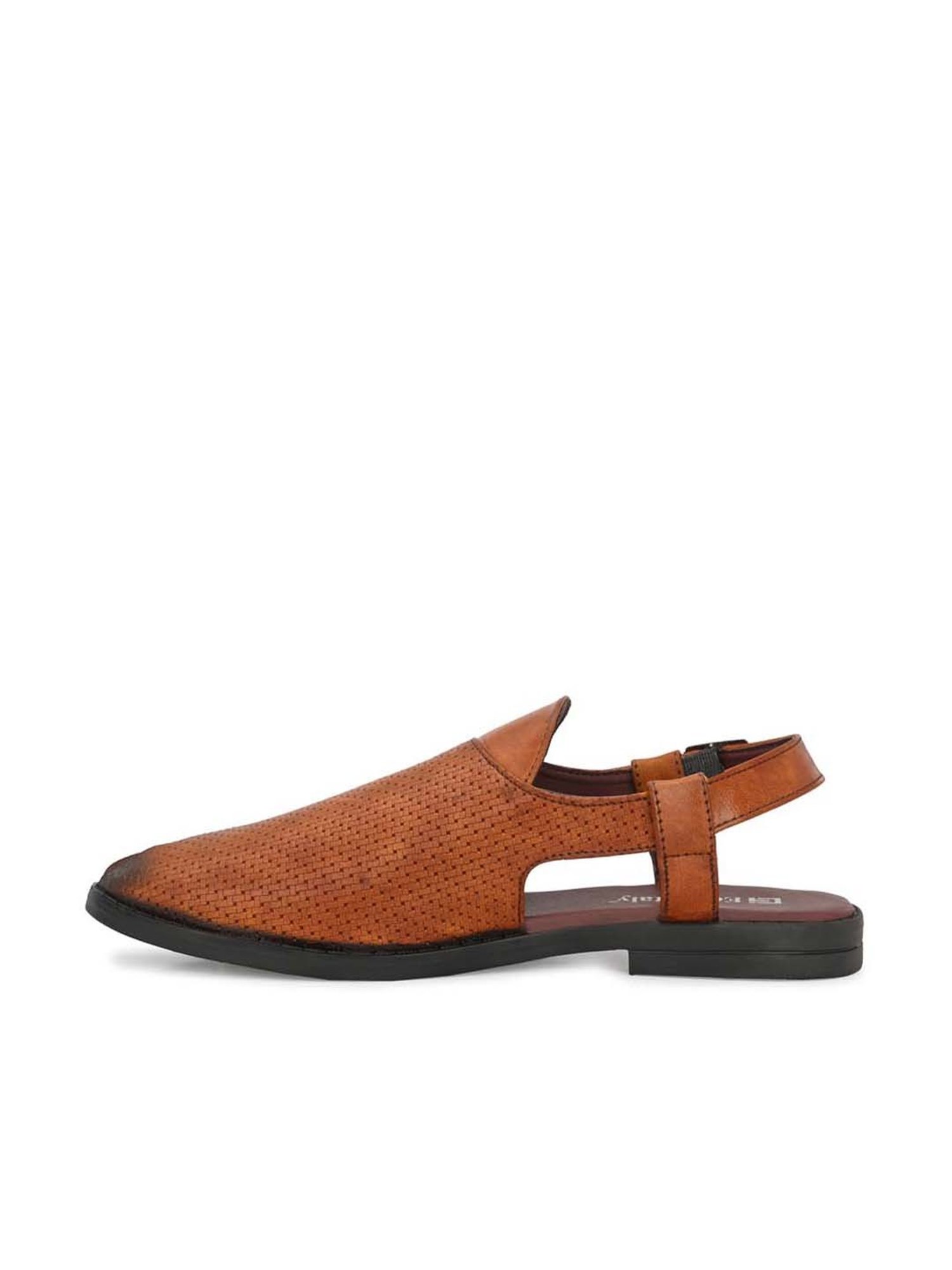 Eego Italy Men's Tan Back Strap Sandals