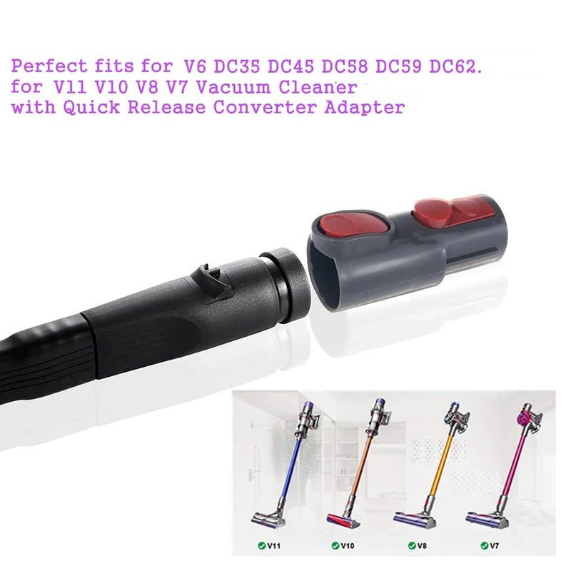 Flexible Crevice Tool Extension Attachment for Dyson V6, Compatible with Dyson V11 V10 V8 V7 Vacuum Cleaner