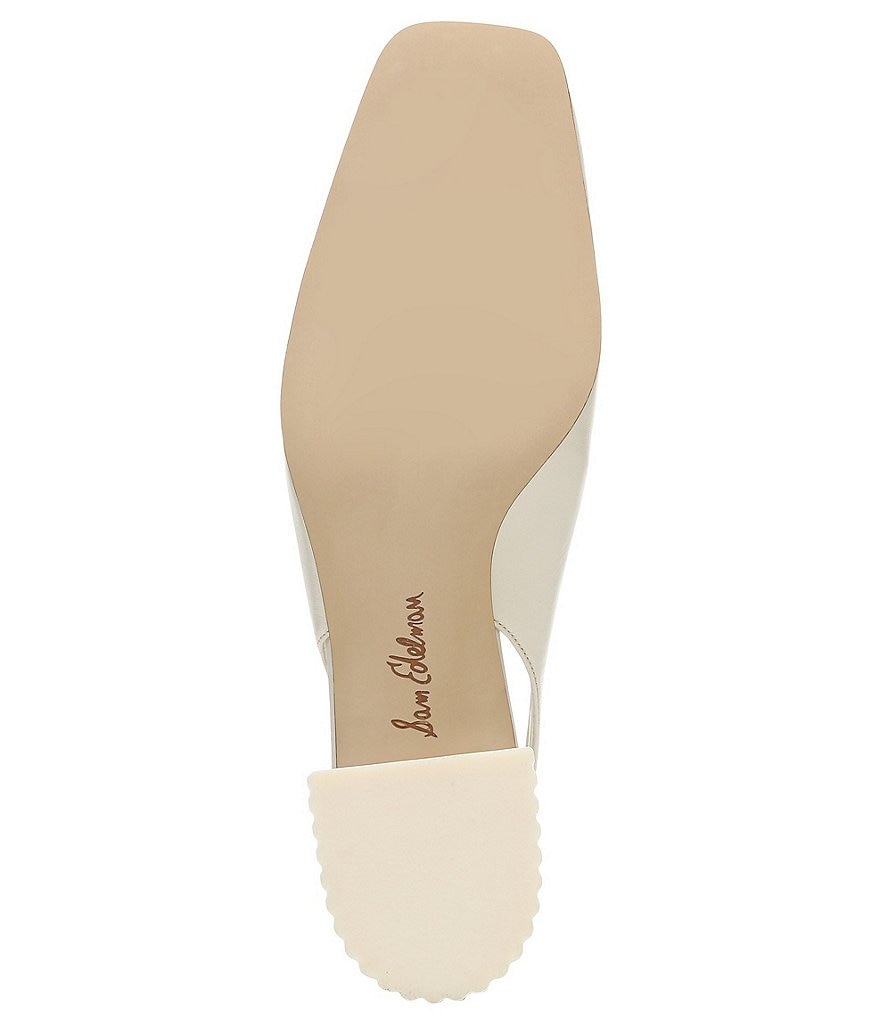 Sam Edelman Toren Leather Sculptural Heel Slingback Pumps
