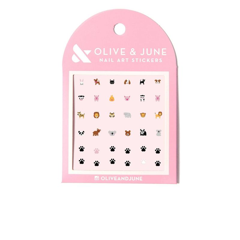 Olive & June Nail Art Kit - Furry Friends - 36ct