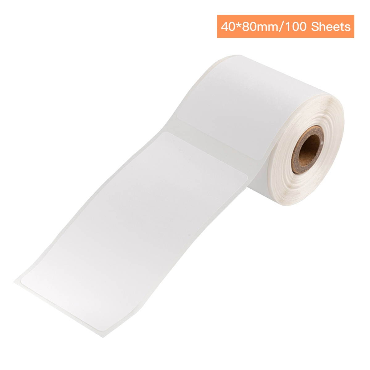 Aibecy Self-Adhesive Thermal Paper Roll Name Size Price Label Paper 40*80mm 100sheets/roll Compatible with Phomemo M110 Thermal Printer