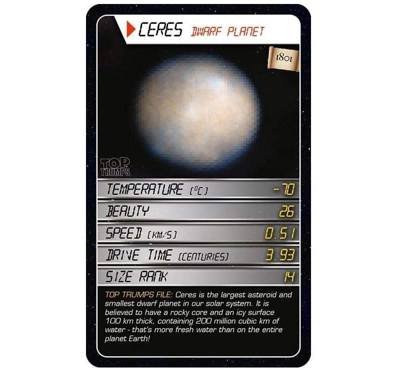 Top Trumps Space Top Trumps Card Game