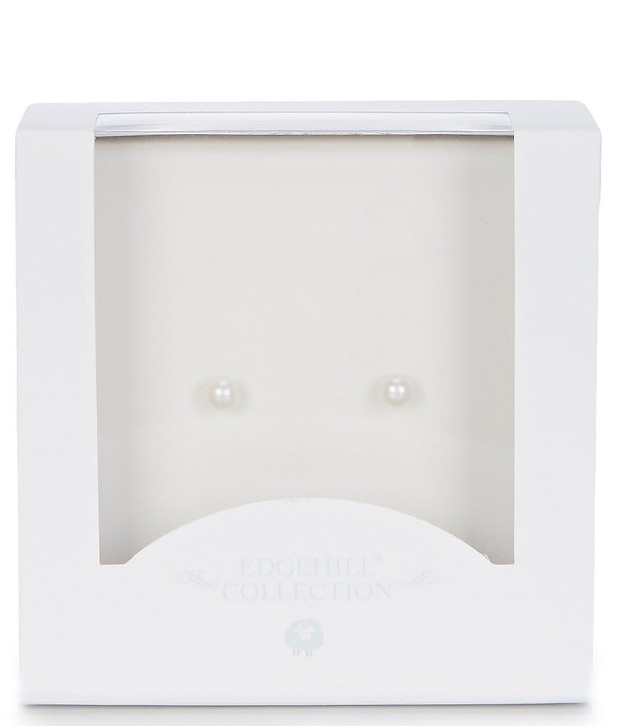 FAO Schwarz Sterling Silver Cross Pendant Necklace with Crystal Stone Accent