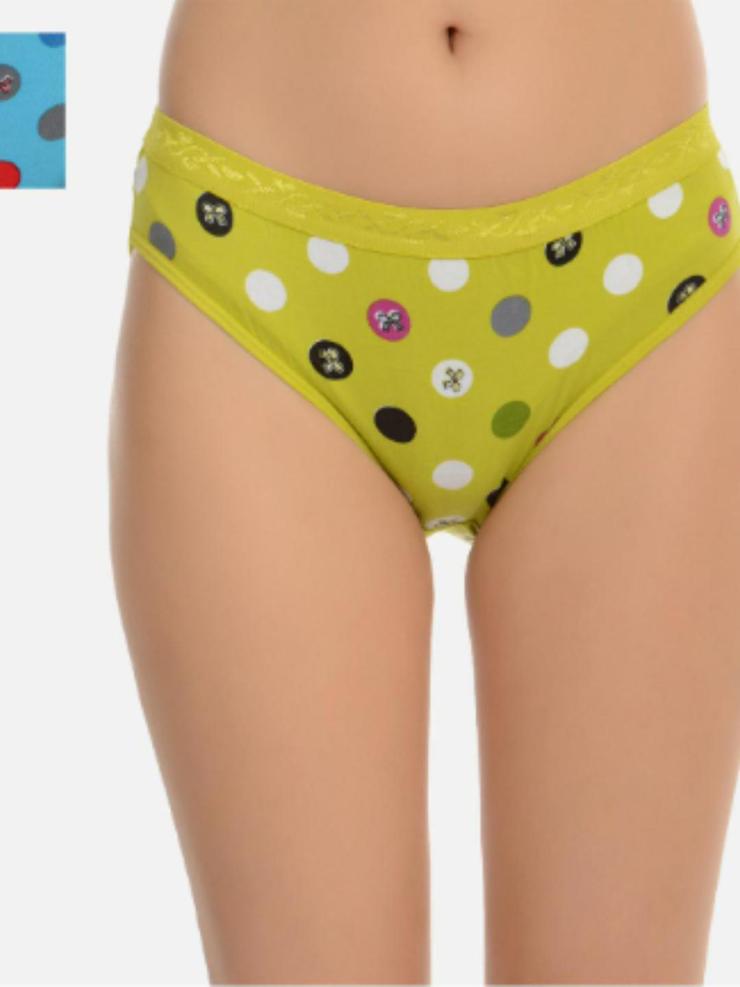 Mod & Shy Multi Polka Dot Print Panties