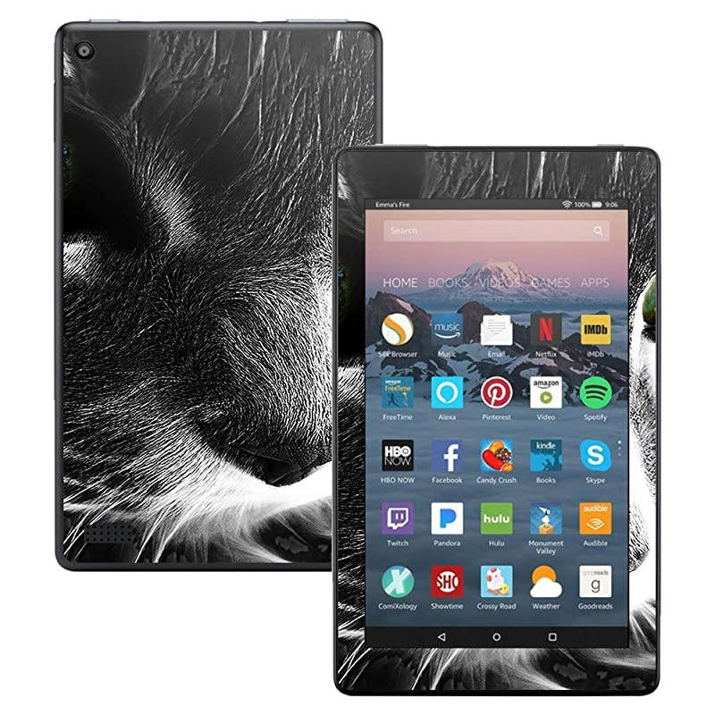 Skin Compatible with  Kindle Fire 7 (2017) - Cat | Protective, Durable, and Unique Vinyl Decal wrap Cover | Easy to Apply, Remove, and Change Styles | Made in The USA