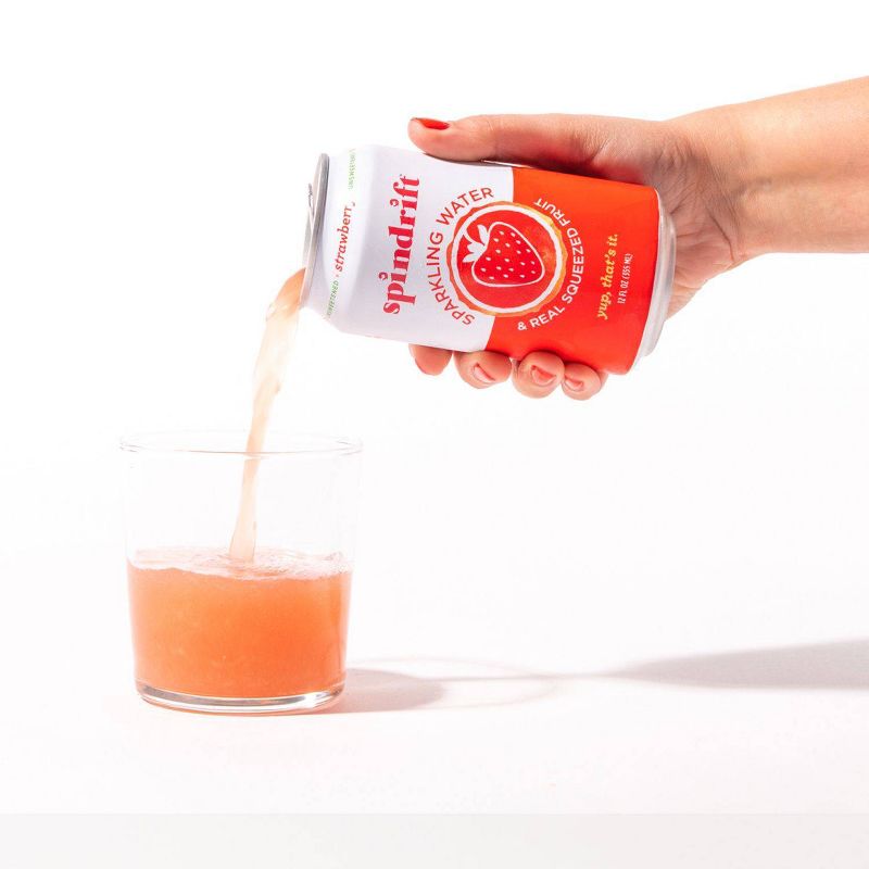 Spindrift Strawberry Sparkling Water - 8pk / 12 fl oz Cans