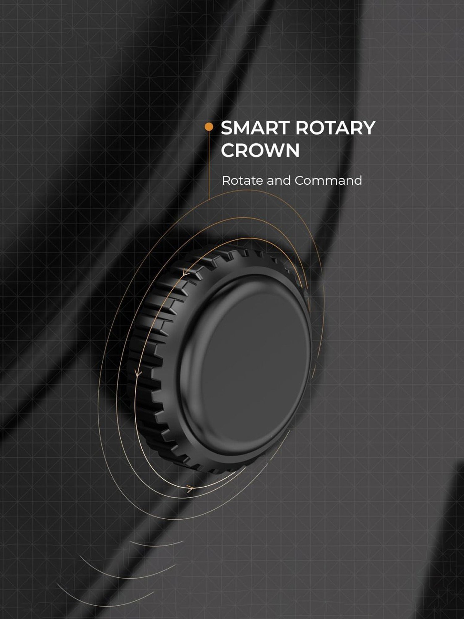 beatXP Vector BT Calling Smartwatch with 1.30 inch HD Display & Rotary Crown (Black)