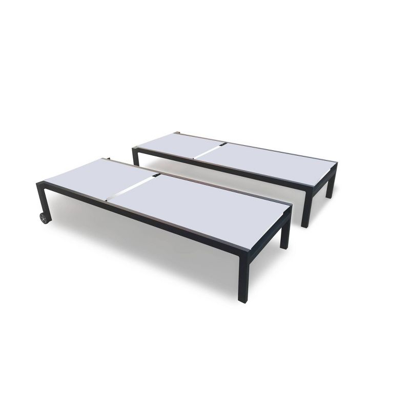 2pc Patio Chaise Lounges - Gray - Infinity