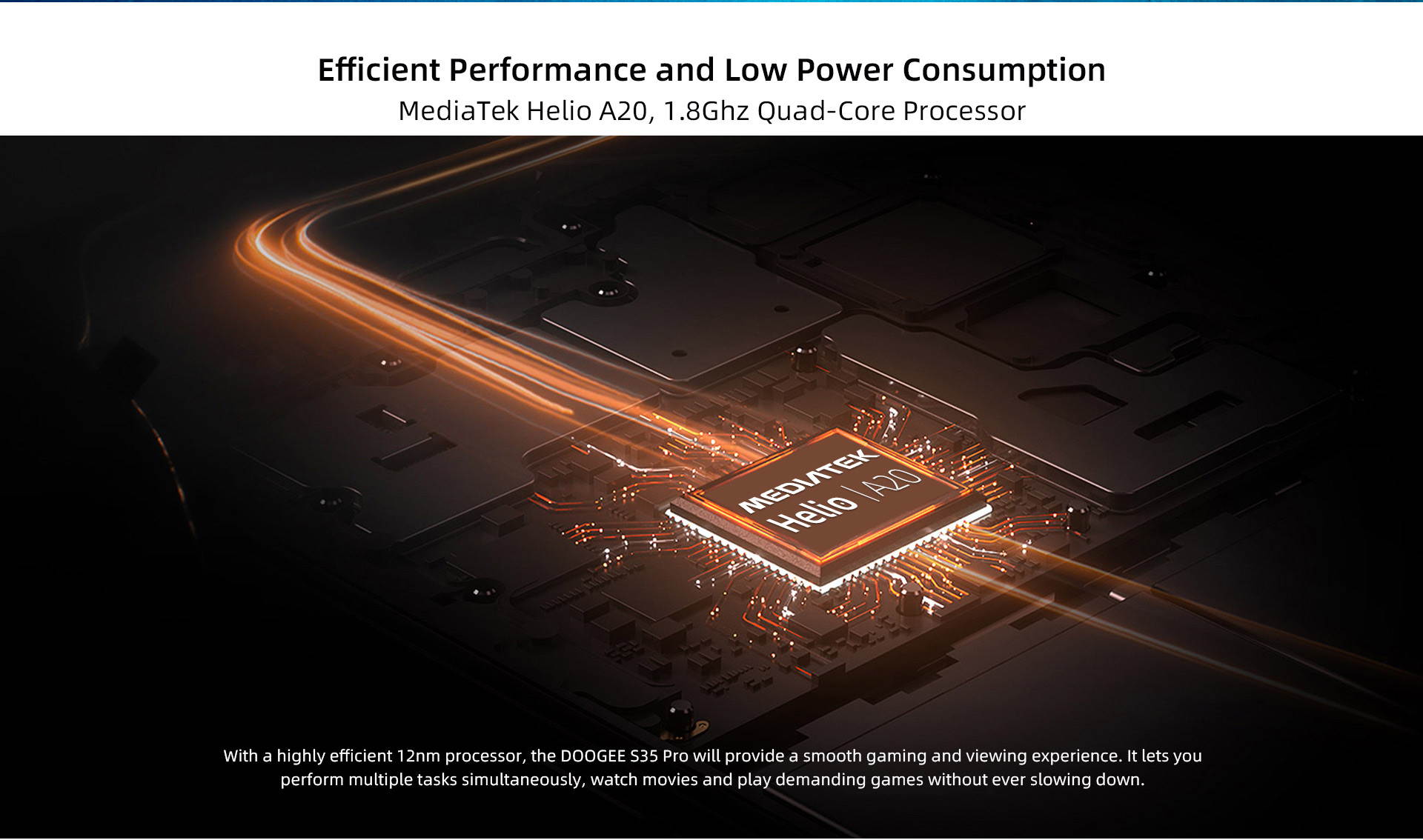 DOOGEE S35 Pro Smartphone, Android 10.0, Quad Core, 4GB + 32GB, IP68 Water Resistant, Triple IA Rear Camera, 4350mAh