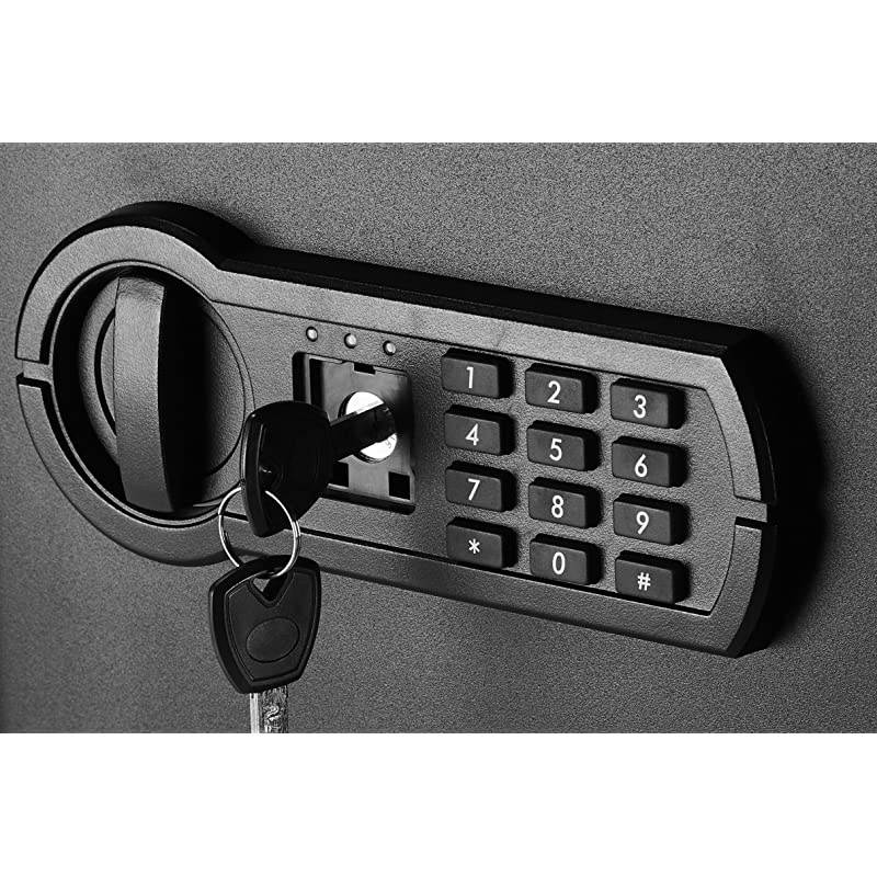 Basics Home Keypad Safe 18 Cubic Feet 138 x 13 x 197 Inches Black 50SAM