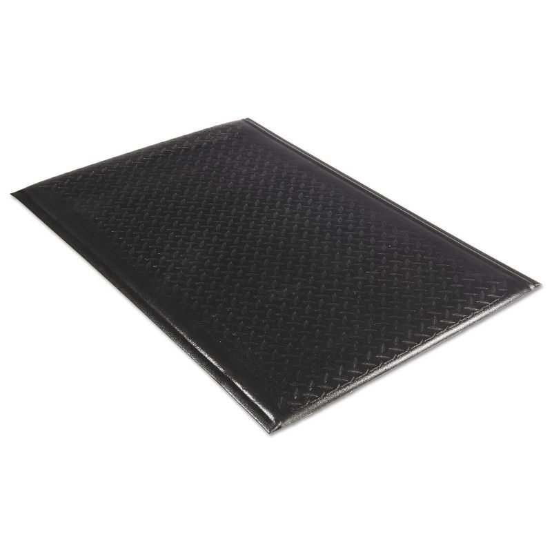 3'x5' Rectangle Solid Floor Mat Black - Guardian