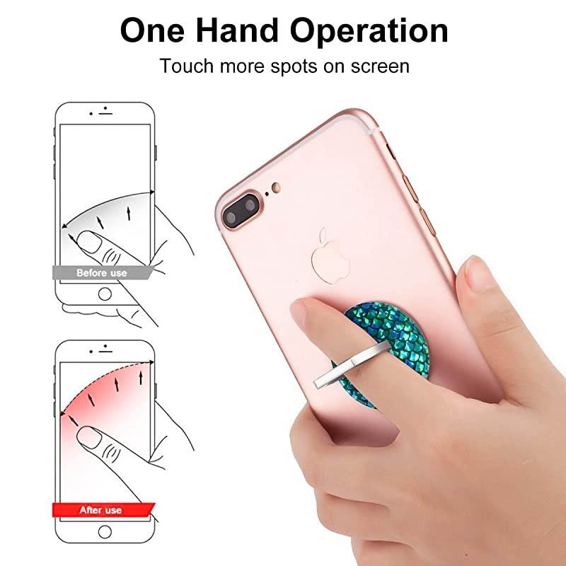 PackRing Phone Holder Bracket Stand Kickstand for SmartphonesTabletsPadsMermaid Scale