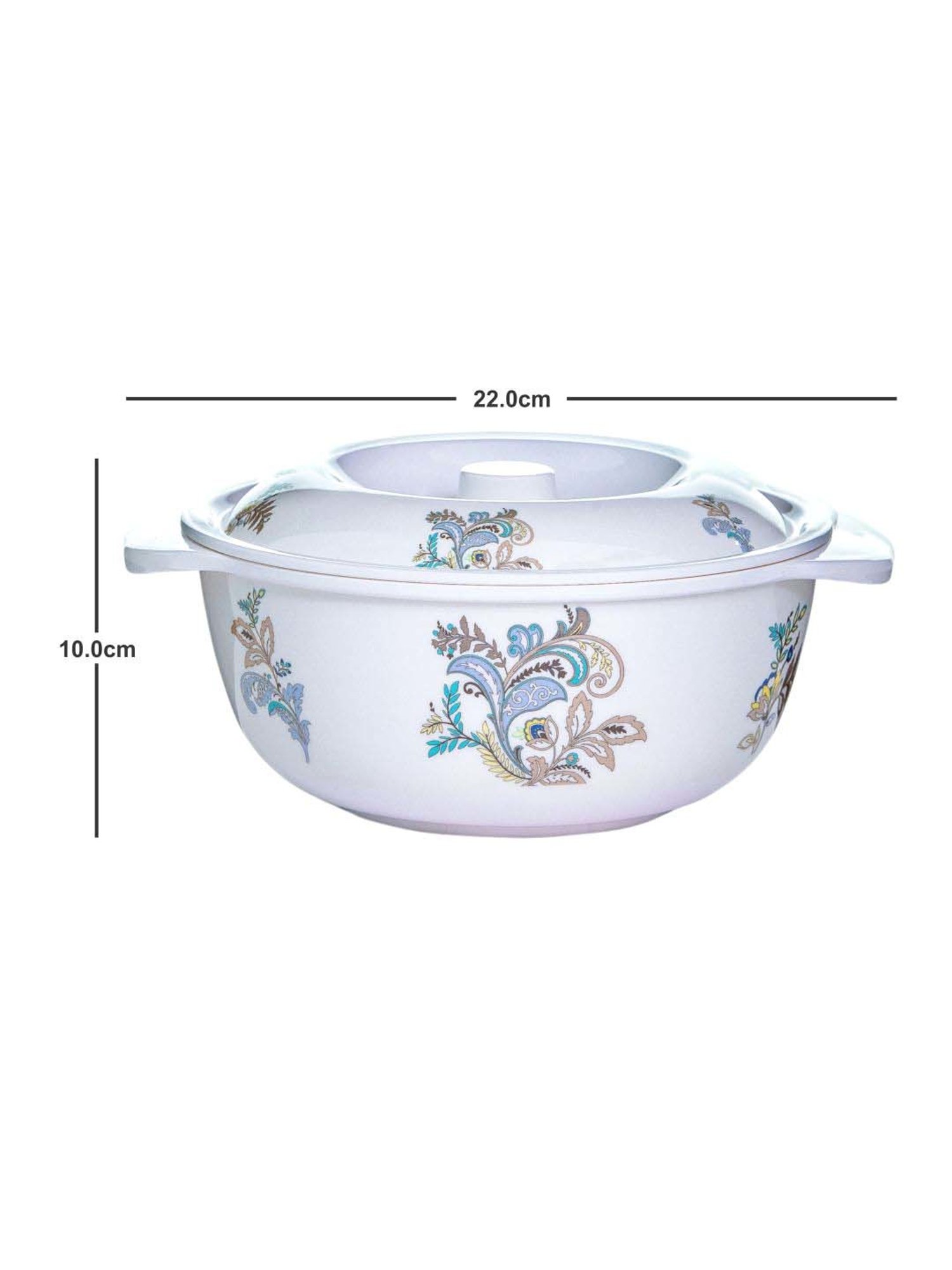 FnS Elantra Silver Stainless Steel Casserole With Lid (0.9 L)