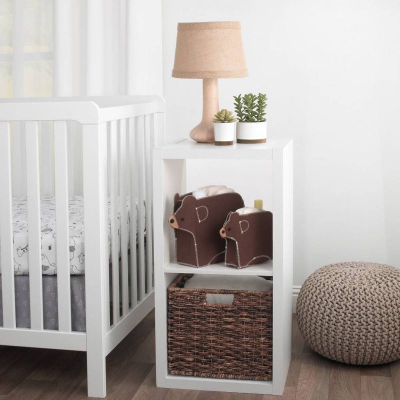 Little Love by NoJo Orange Fox Felt Storage Caddy - 2pc