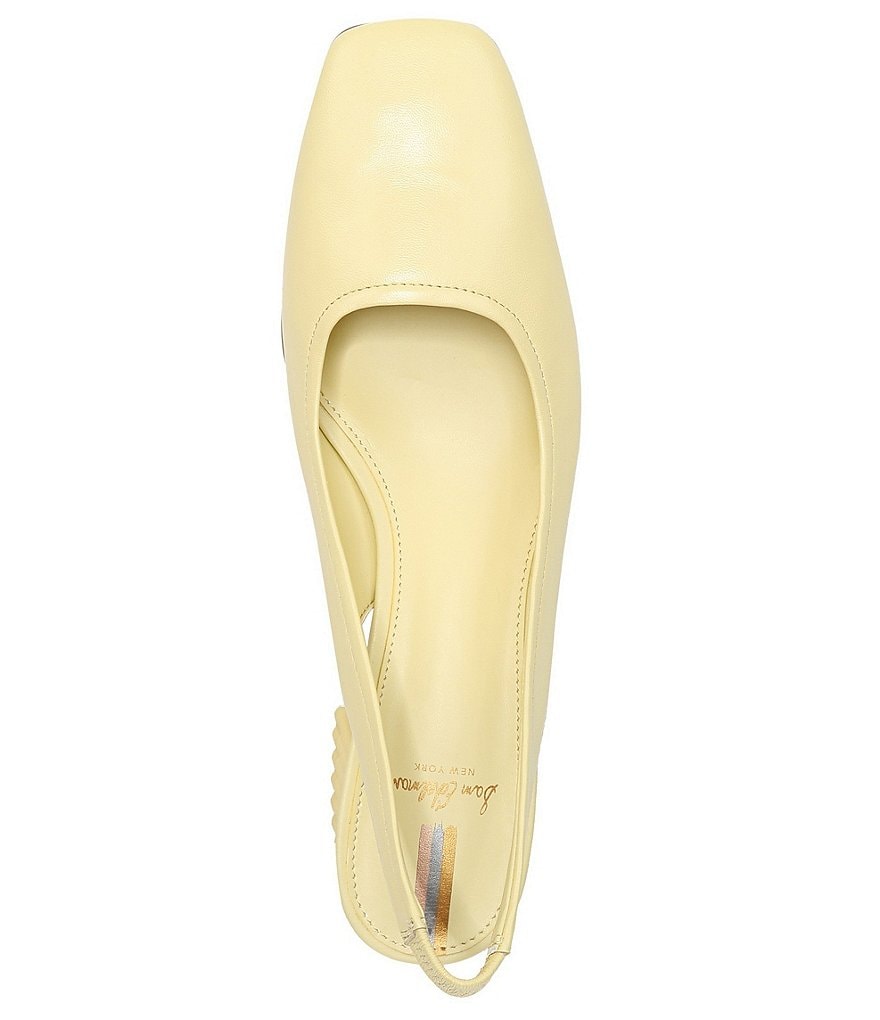 Sam Edelman Toren Leather Sculptural Heel Slingback Pumps