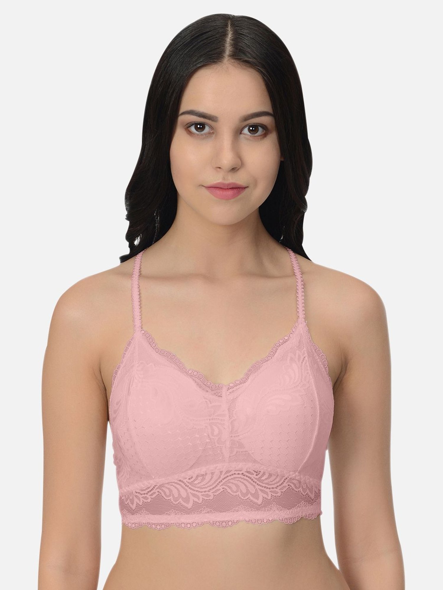 Mod & Shy Pink Non Wired Padded Bralette Bra