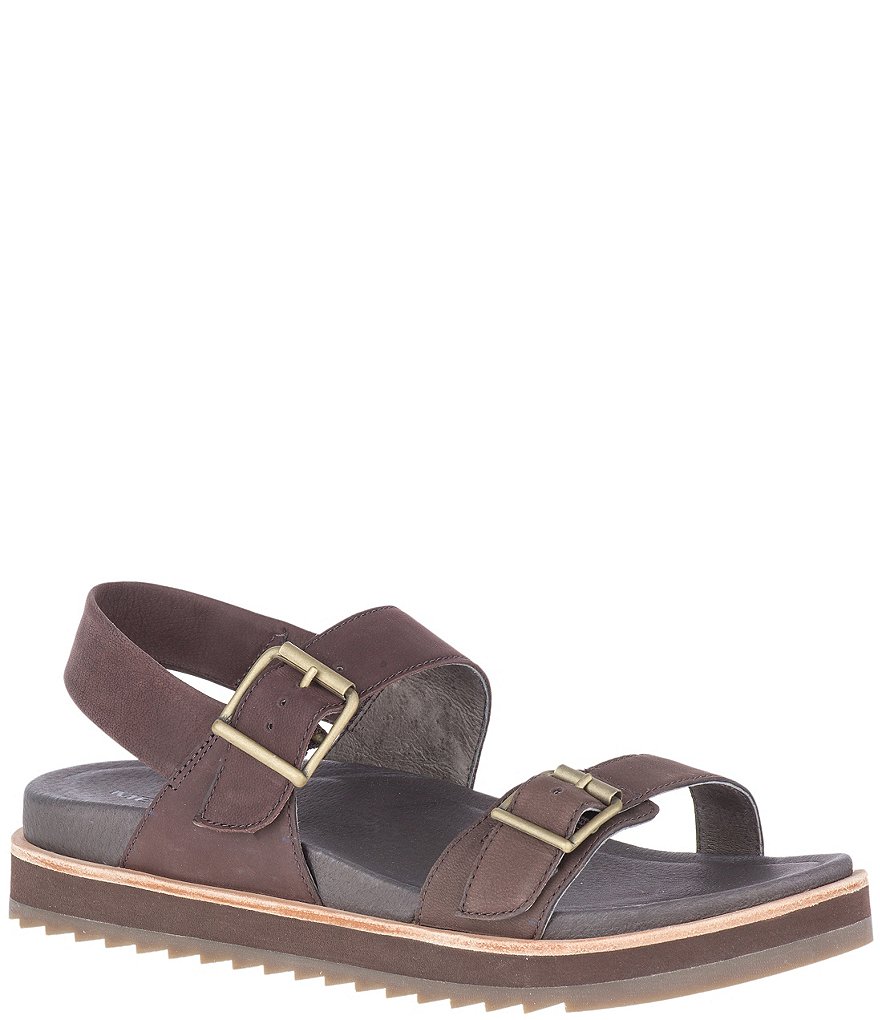 Merrell Women's Juno Leather Buckle Back-Strap Sandals