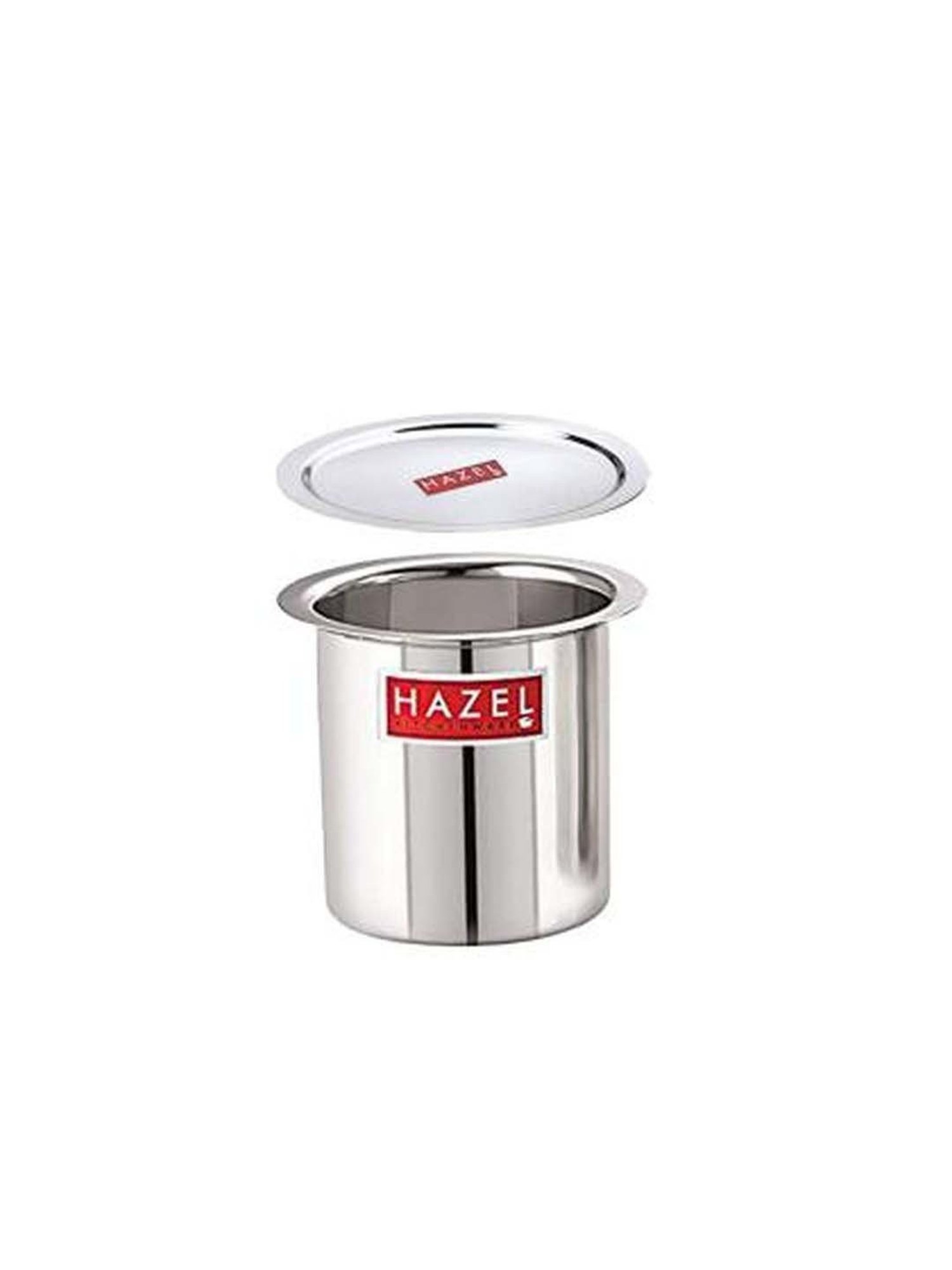 HAZEL Steel Milk Pot Stainless Steel Boiler Container Boiling Vessel Gunj for Kitchen, 1800 ml